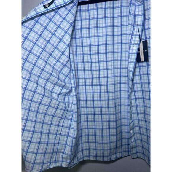 Peter Millar Crown Crafted Men's Size XL Performance Plaid Sport Shirt $200 NWT - Picture 12 of 13